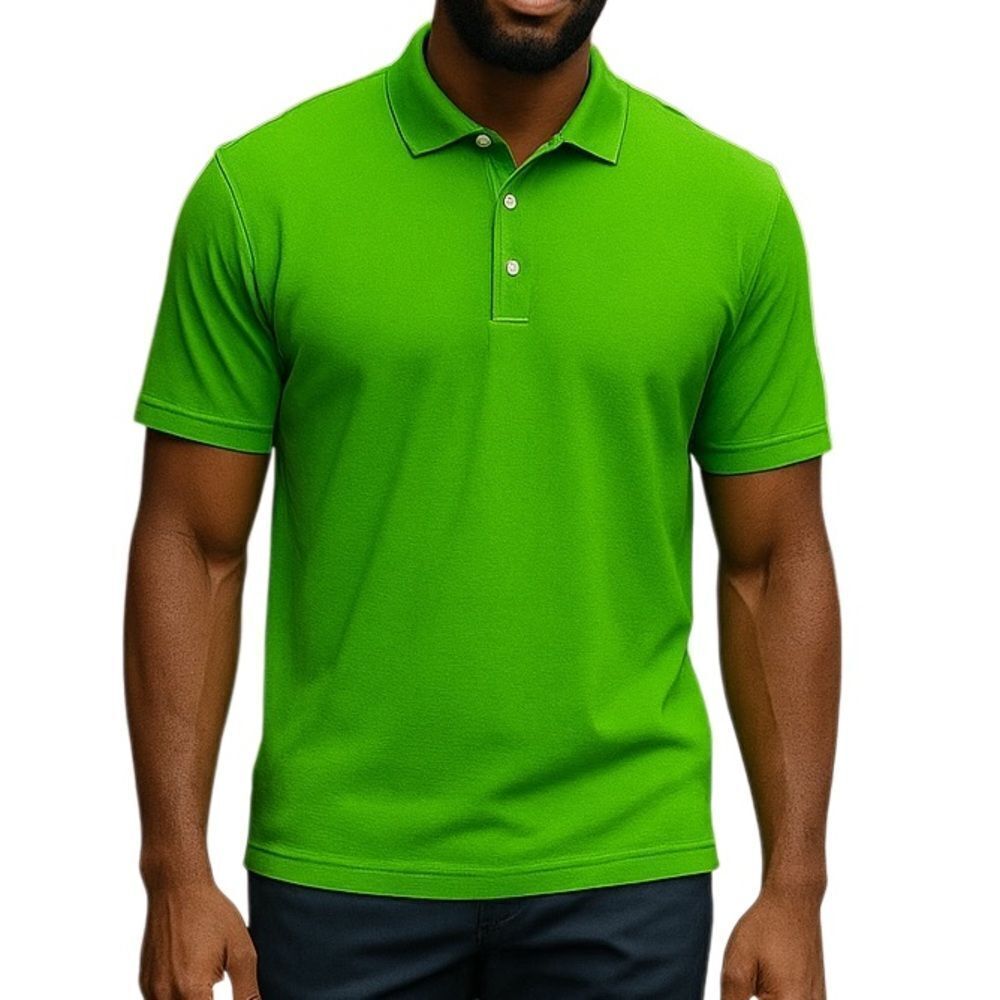 Nike Tiger Woods Athletic Collection Dri Fit Large Green Polo Shirt